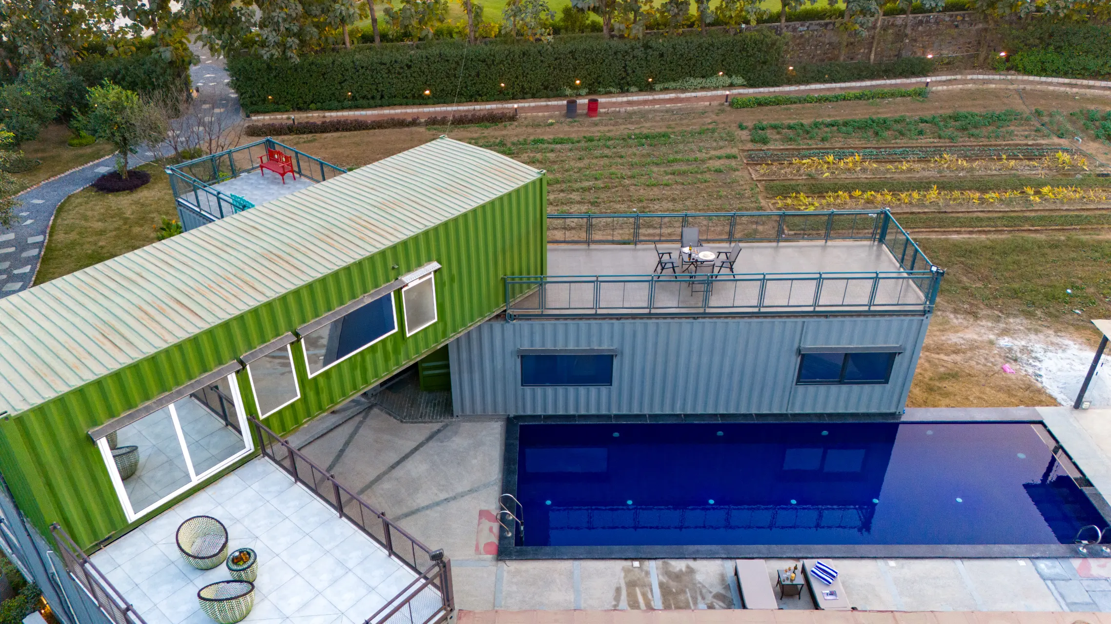 Hidden Oasis | 4-BHK | Mud house | Container | Gazebo | Garden | Pool | Machan | Pet-friendly - Image 5