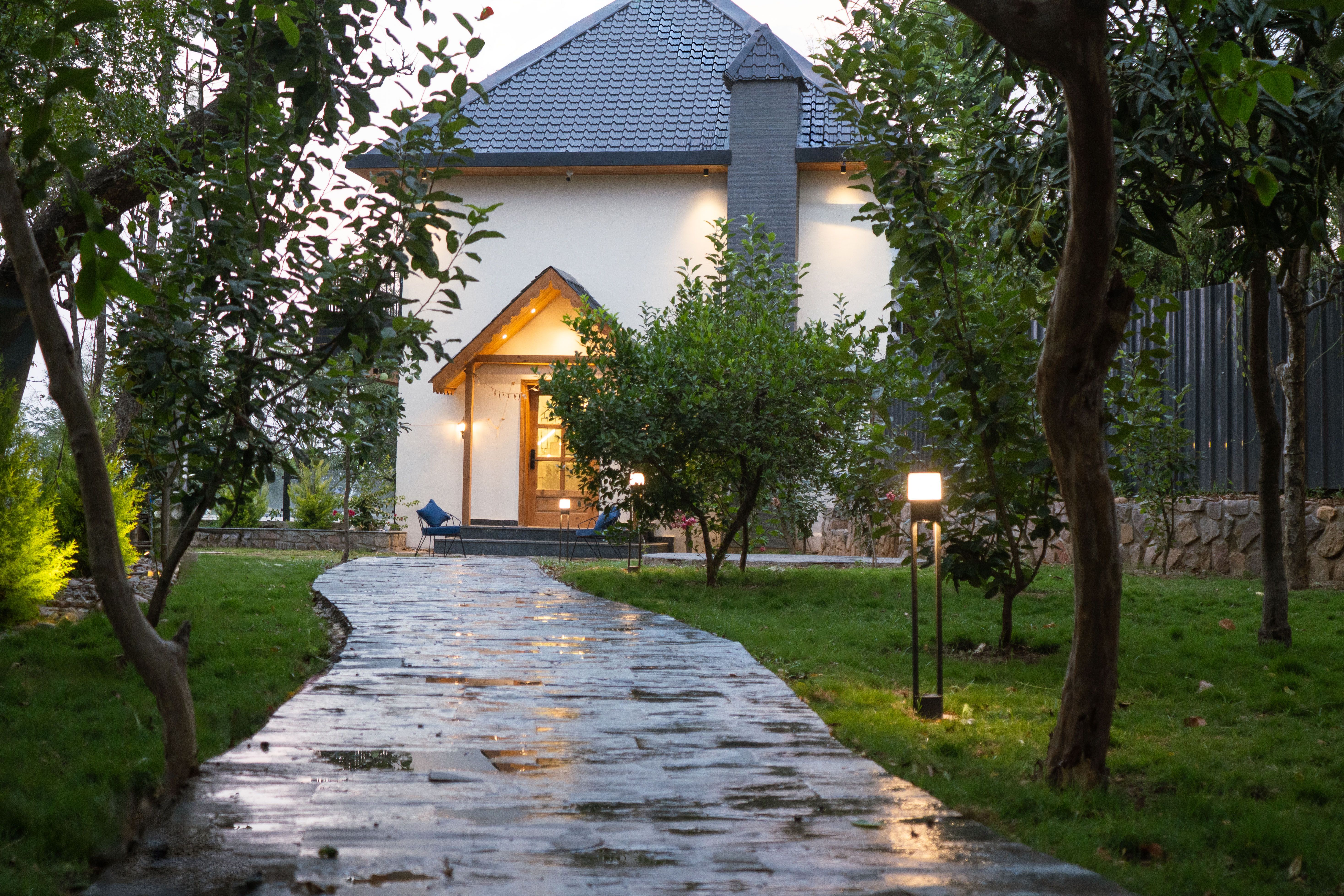 Maple House | Hillside 3-BHK Retreat with Private Pool, Jacuzzi, Open Pizzeria & Bonfire Area