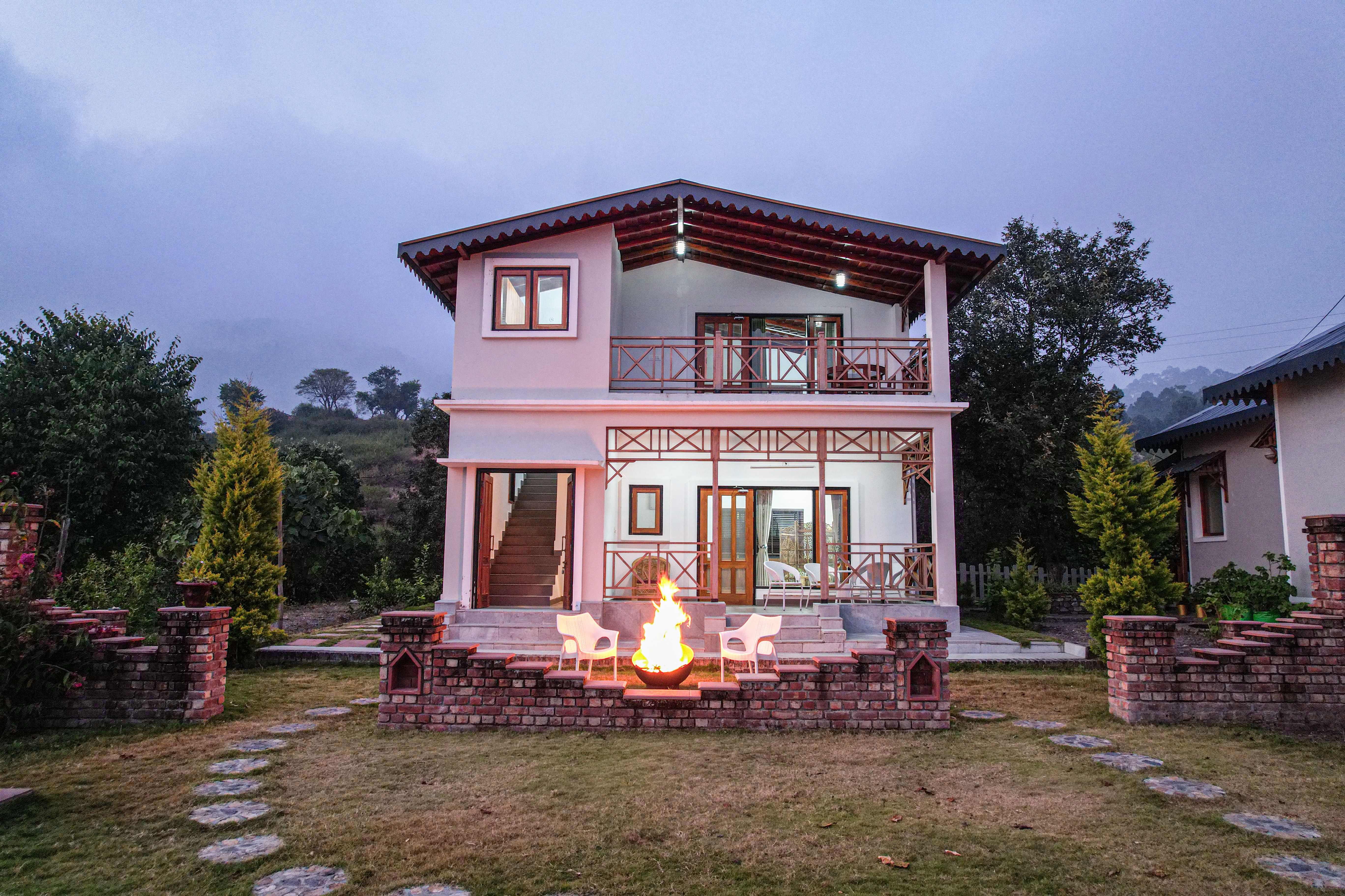 Leopard Trails Duplex | Hillside 2-Room Retreat with Orchard, Kitchen & Sit-out Areas