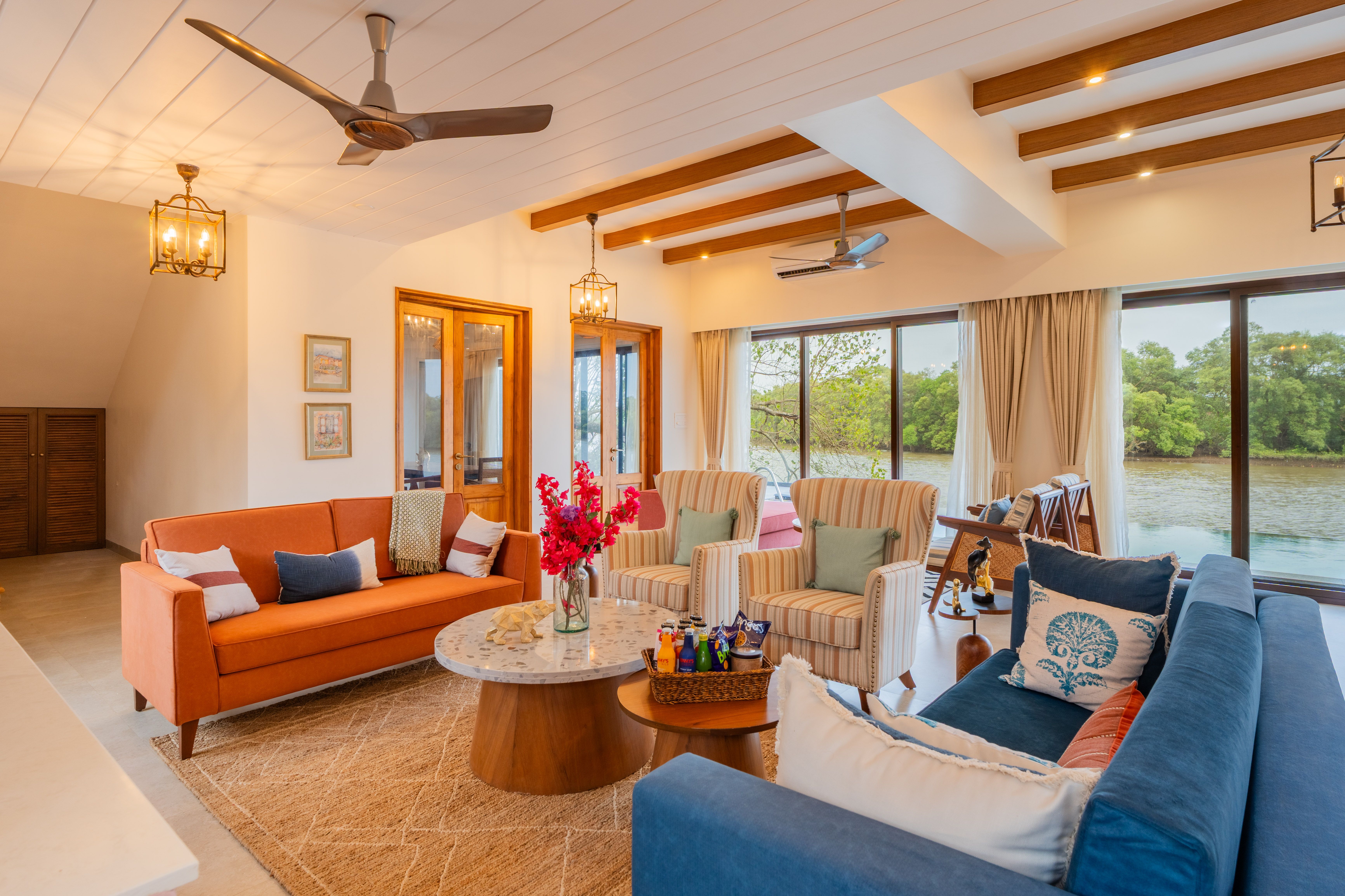 Villa Fleuve | 6-BHK Getaway By the River With Infinity Pool, Lift & Bar Lounge