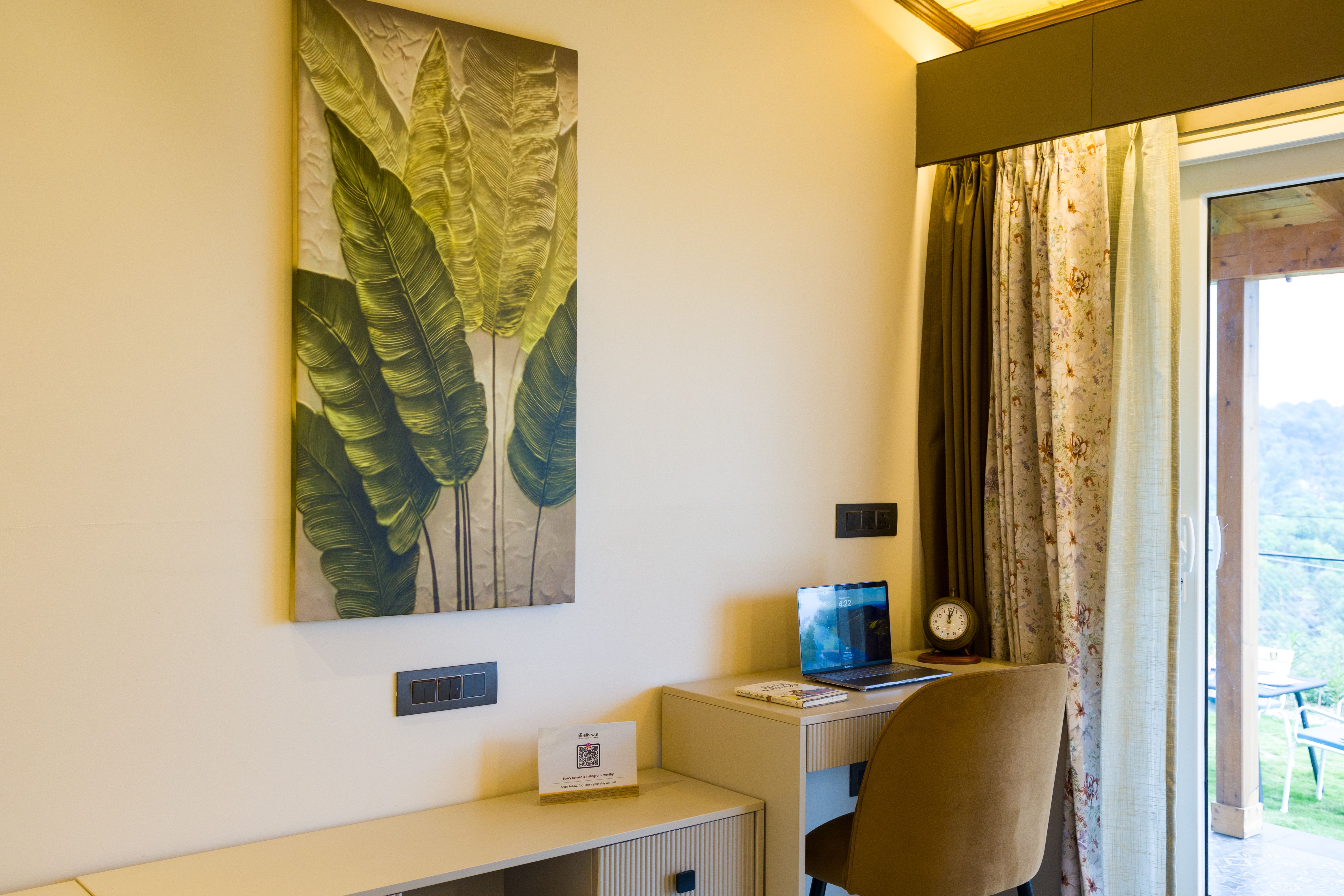 Esh Cottages Moss | Hilltop 2-BHK Retreat with Open-air Jacuzzi, Shared Garden, Pool & Cosy Lounge