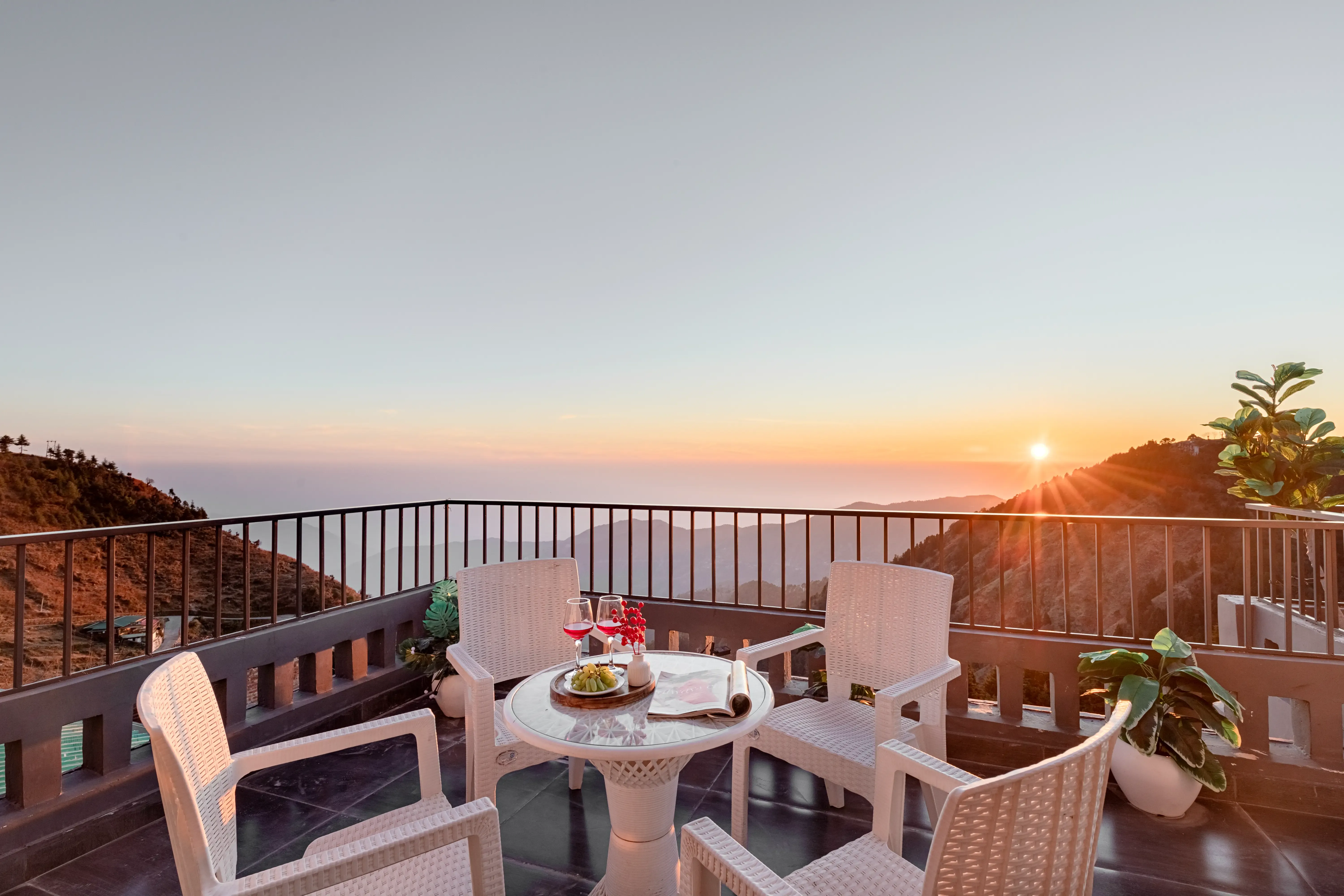 Evara | Pet-friendly 2-BHK Hilltop Hideaway With Balcony, Fireplace & Views - Image 3