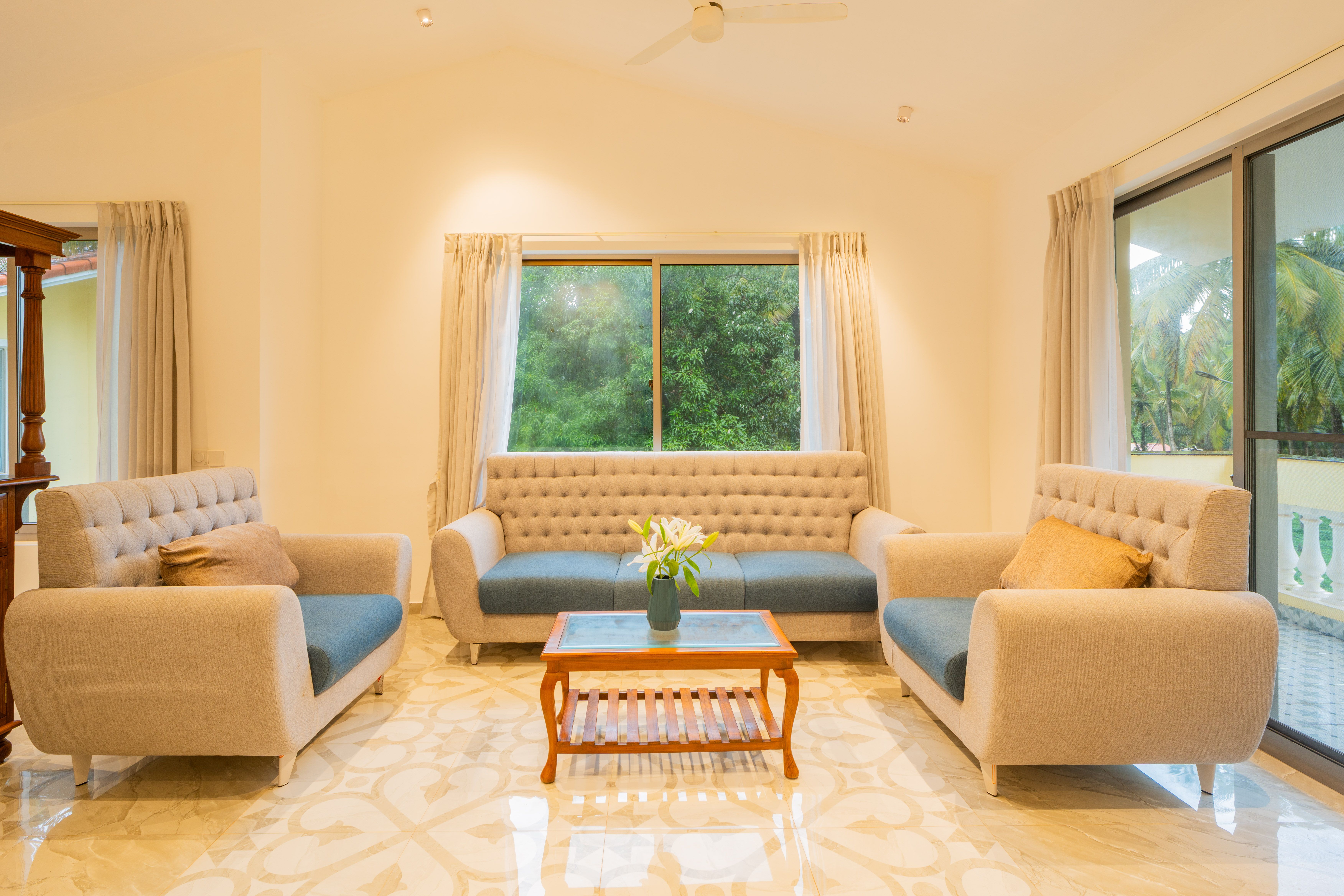Kensho Daisy | Serene 5-BHK Villa With Private Pool, Common Pool, & Lift; Near Popular Beaches