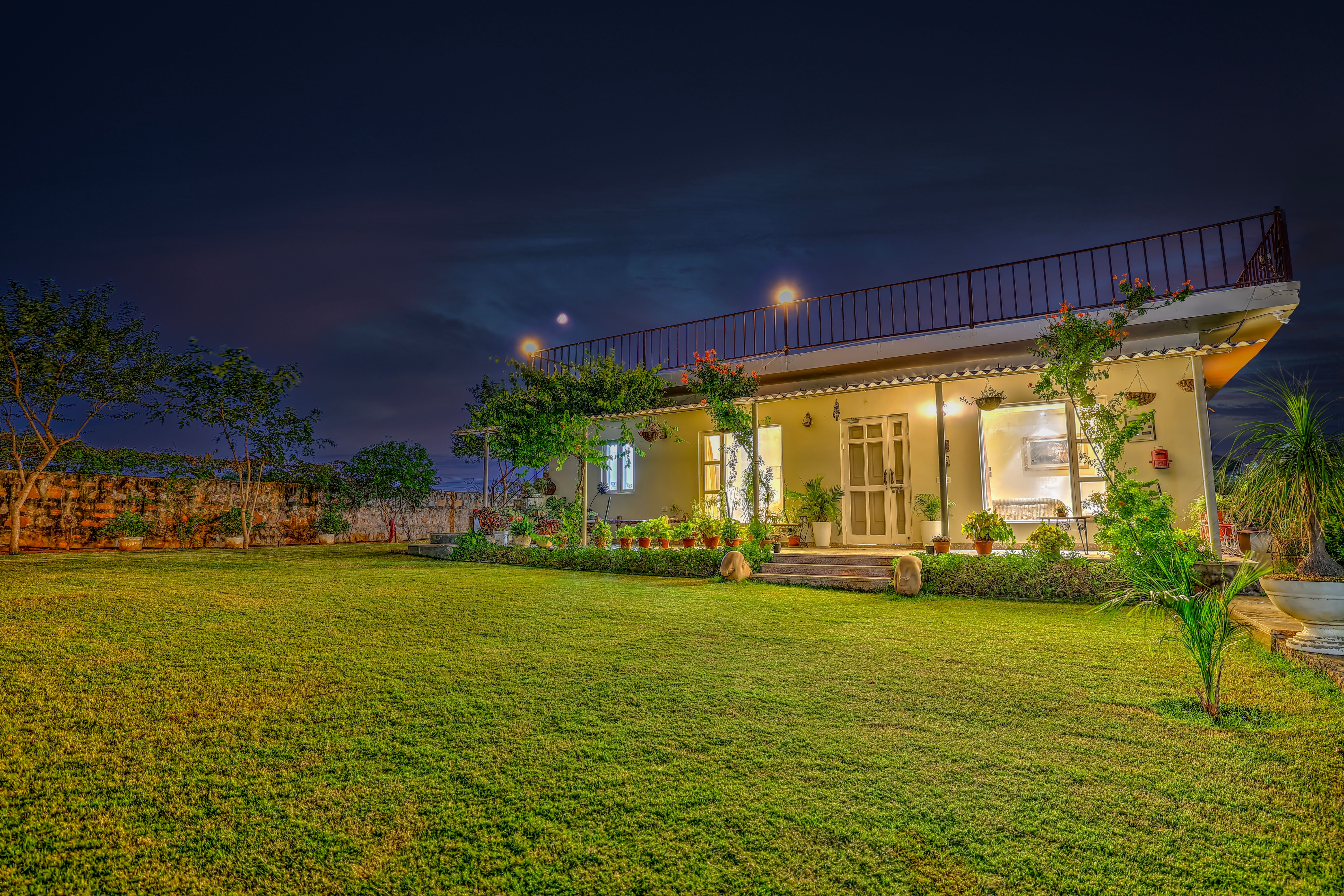 Aravale Farm | Pet-friendly 4-BHK Farmhouse With Private Pool, 2-Acre Lush Garden & Aravali Views