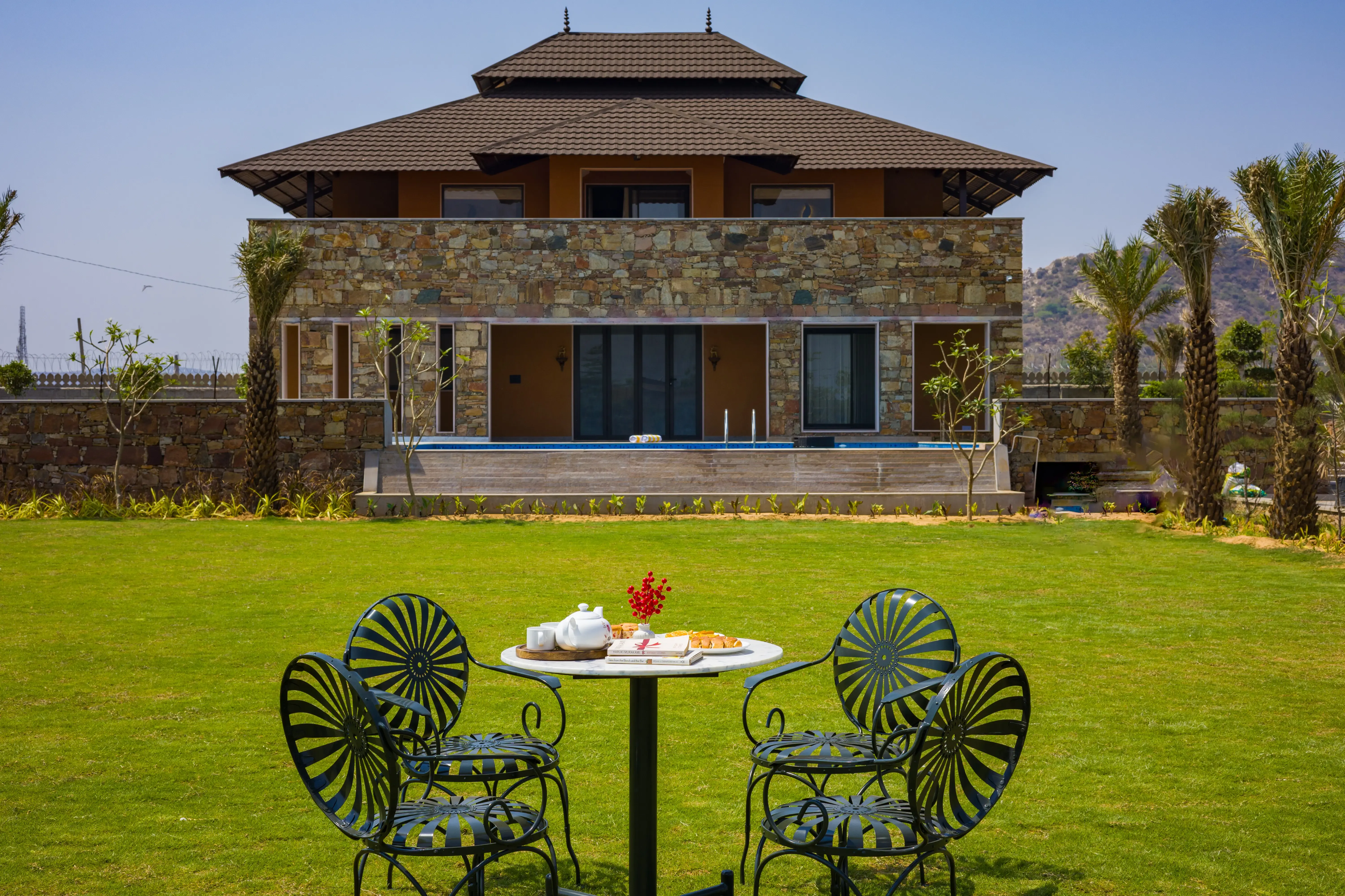 The Kanota Retreat | 4-BHK Villa Near Kanota Dam With Private Pool & Stunning Hill Views - Image 2