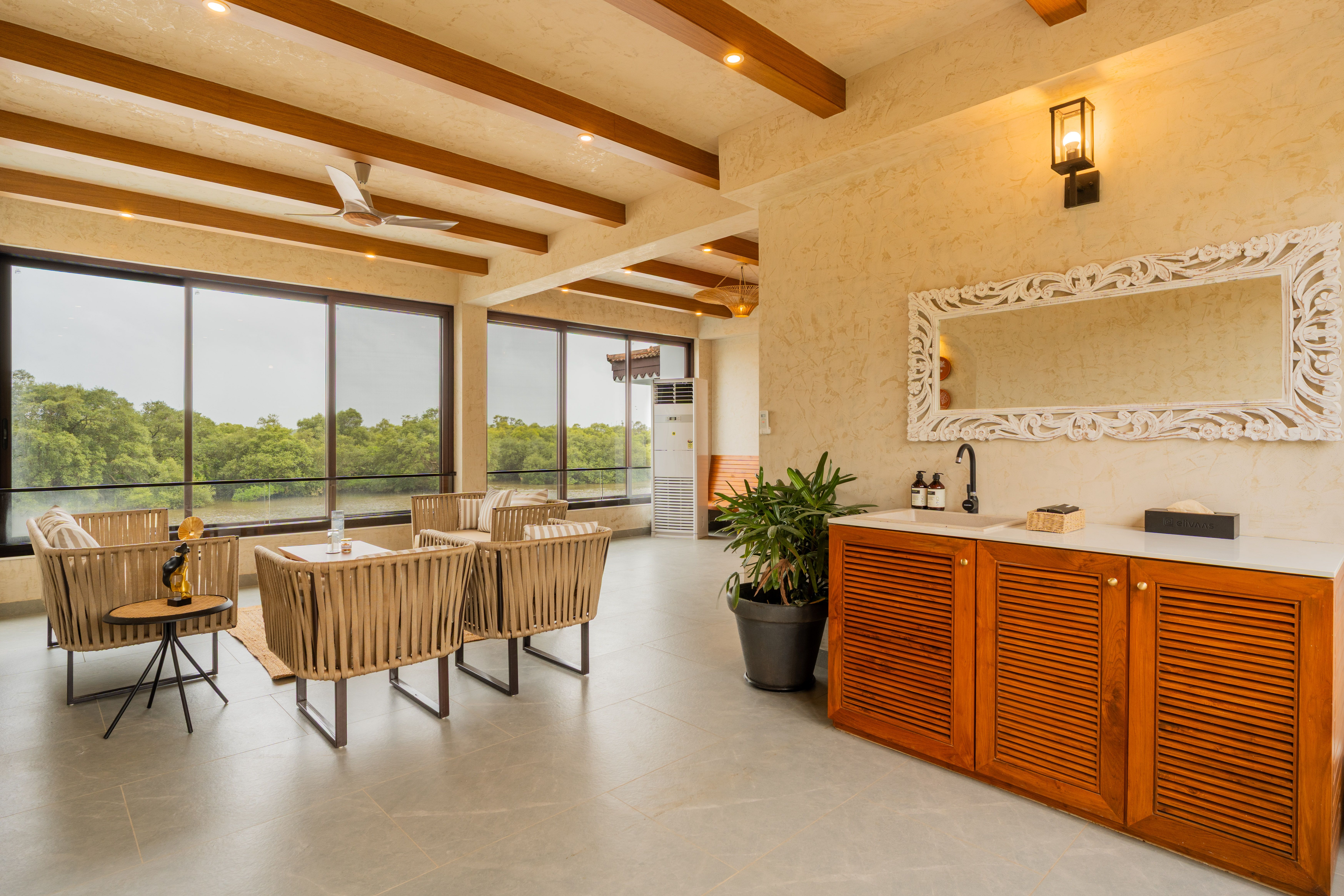 Villa Fleuve | 6-BHK Getaway By the River With Infinity Pool, Lift & Bar Lounge