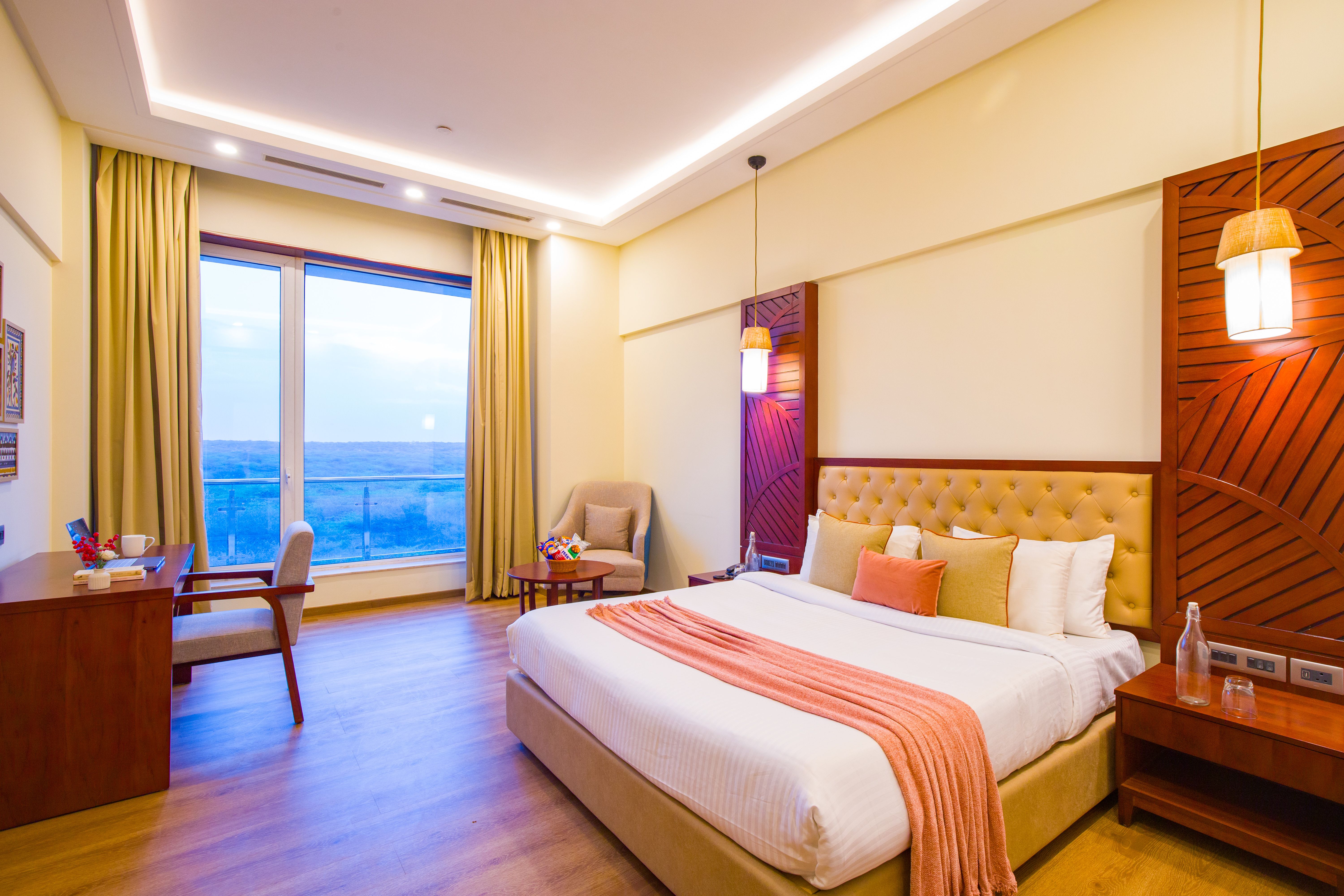 Eternal Oasis Aravali View Suite | Serene 1-Room Retreat With Restaurant, Balcony & Banquet Hall - Image 2